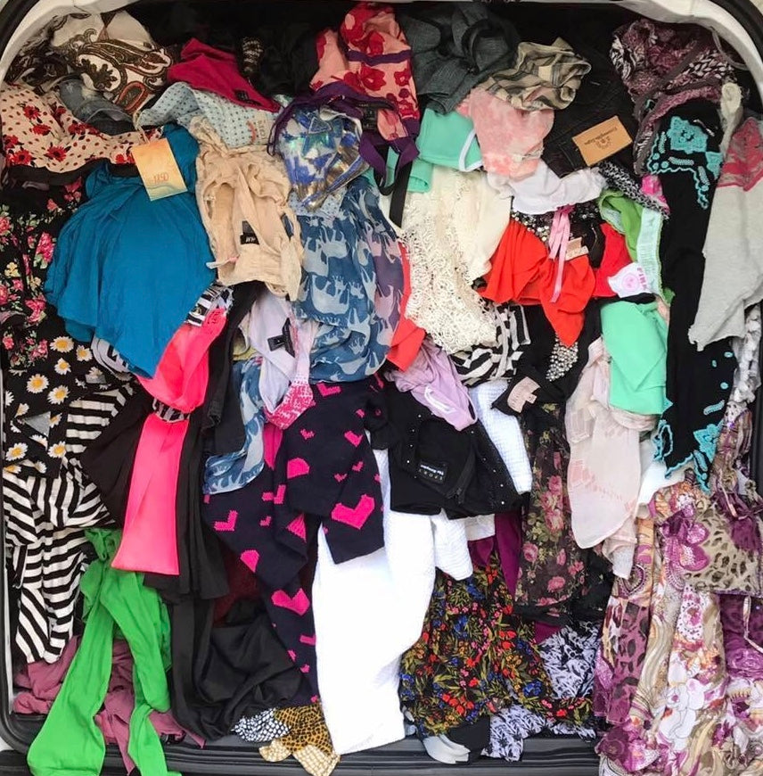 Sold at Auction: LARGE LOT OF LADIES CLOTHING AND SHOES. SIZE
