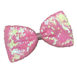 Sequin Bow - Pink