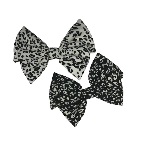 Leopard Print Bow Set of 2