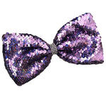 Sequin Bling Bow - Lavender