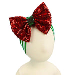 Girl’s Christmas Green Red Headband