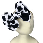 Baby Headband - Cow Print