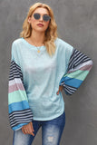 Striped Color Block Long Sleeve Top