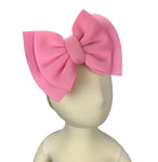 Pink Double Layer Puff Bow Headband