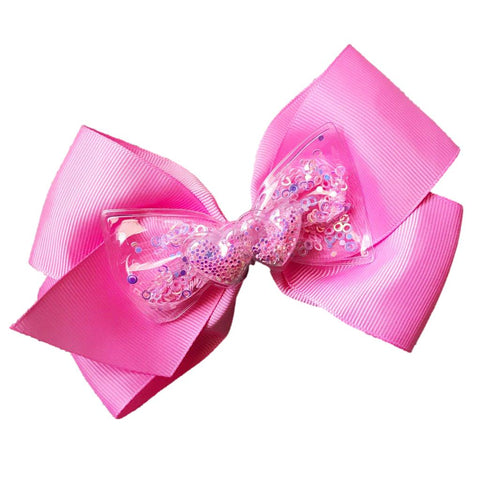 Heart Shaker Bow - Pink