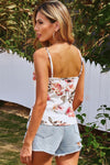 V Neck Floral Tank