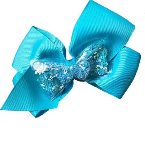 Heart Shaker Bow - Turquoise