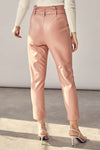 PU Belt Ankle Pants