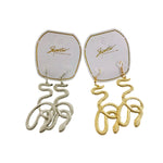 Snake Earrings - Silver or Gold Tone