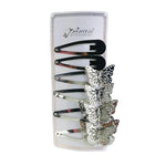 Butterfly Snap Clips - Silver Tone