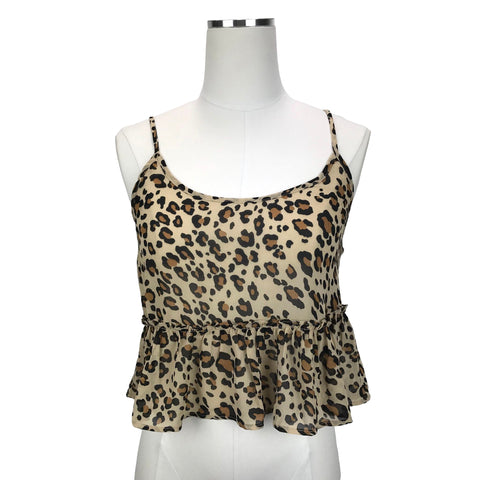 Forever 21 Women’s Cheetah Top Size Small