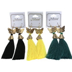 Butterfly Tassel Earrings