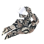 Pony Scarf - Snake Print Tan