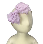 Shabby Ruffle Lace Bow Nylon Headband