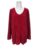 Karen Scott Chenille Sweater Top <br>Plus Size 1X or 3X</br>