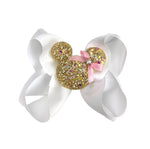 Minnie Mouse Hair Bow - White